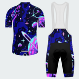 Men's Pixel Art Cosmos Regular Fit Cycling Kit