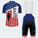 Men's Use Full Lane Traffic Sign Regular Fit Cycling Kit