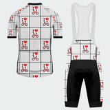 Men's Pixel Art Love Ride Regular Fit Cycling Kit