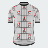 Men's Pixel Art Love Ride Regular Fit Cycling Kit