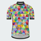 Men's Watercolor Triangle Regular Fit Cycling kit