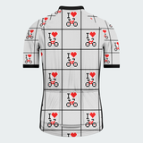 Men's Pixel Art Love Ride Regular Fit Cycling Kit