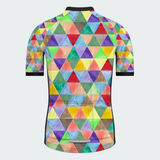 Men's Watercolor Triangle Regular Fit Cycling kit