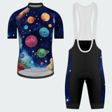 Men's Watercolor Galaxy Regular Fit Cycling Kit