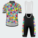 Men's Watercolor Triangle Regular Fit Cycling kit