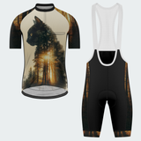 Men's Cat Wildlife Regular Fit Cycling Kit