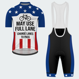 Men's Full Lane Traffic Sign Regular Fit Cycling Kit