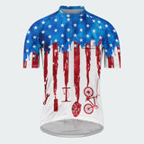 Men's Tie Dye American Flag Regular Fit Cycling Kit
