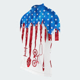 Men's Tie Dye American Flag Regular Fit Cycling Kit