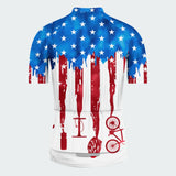 Men's Tie Dye American Flag Regular Fit Cycling Kit
