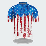 Men's Tie Dye American Flag Regular Fit Cycling Kit