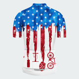 Men's Tie Dye American Flag Regular Fit Cycling Kit