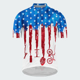 Men's Tie Dye American Flag Regular Fit Cycling Kit