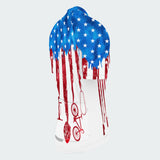 Men's Tie Dye American Flag Regular Fit Cycling Kit
