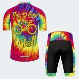 Men's Tie Dye How I Roll Regular Fit Cycling Kit