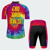Men's Tie Dye Is My Bike OK Regular Fit Cycling Kit