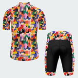 Men's Pixel Art Chaos Regular Fit Cycling Kit