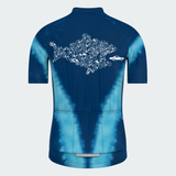 Men's Tie Dye Bicycle Fish Eats The Car Regular Fit Cycling Kit