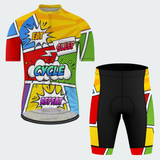 Men's Pop Art Cycle Repeat Cycling Kit