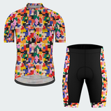 Men's Pixel Art Chaos Regular Fit Cycling Kit
