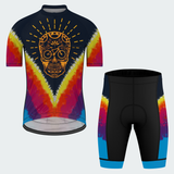 Men's Tie Dye Skull Cycopath Regular Fit Cycling Kit