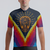 Men's Tie Dye Skull Cycopath Regular Fit Cycling Kit