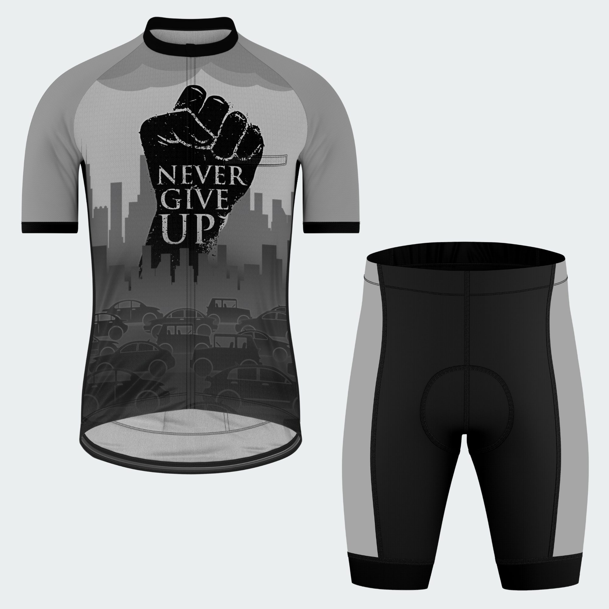 Men's Never Give Up Break Free Regular Fit Cycling Kit