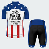 Men's Full Lane Traffic Sign Regular Fit Cycling Kit