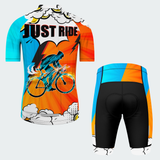 Men's Pop Art Just Ride Regular Fit Cycling Kit
