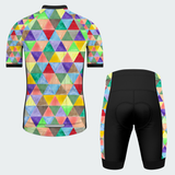 Men's Watercolor Triangle Regular Fit Cycling kit