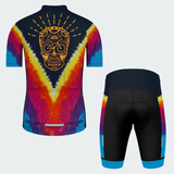 Men's Tie Dye Skull Cycopath Regular Fit Cycling Kit