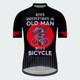 Men's Never Underestimate An Old Man With A Bicycle Regular Fit Cycling Kit
