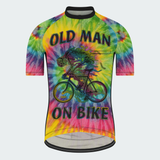 Men's Old Man On Bike Tie Dye Regular Fit Cycling Kit