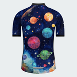 Men's Watercolor Galaxy Regular Fit Cycling Kit