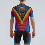 Men's Tie Dye Skull Cycopath Regular Fit Cycling Kit