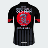 Men's Never Underestimate An Old Man With A Bicycle Regular Fit Cycling Kit