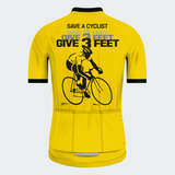 Men's Save A Cyclist Traffic Sign Regular Fit Cycling Kit