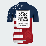 Men's May Use Full Lane Traffic Sign Regular Fit Cycling Kit