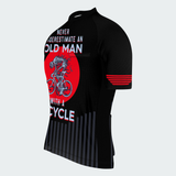 Men's Never Underestimate An Old Man With A Bicycle Regular Fit Cycling Kit