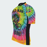 Men's Old Man On Bike Tie Dye Regular Fit Cycling Kit