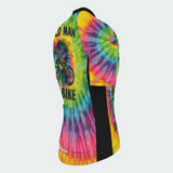 Men's Old Man On Bike Tie Dye Regular Fit Cycling Kit