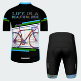 Men's Watercolor Beautiful Ride Regular Fit Cycling kit
