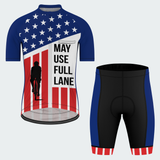 Men's Use Full Lane Traffic Sign Regular Fit Cycling Kit