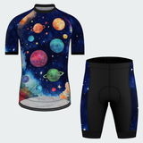 Men's Watercolor Galaxy Regular Fit Cycling Kit