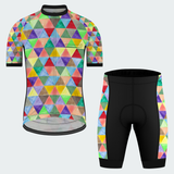 Men's Watercolor Triangle Regular Fit Cycling kit