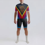 Men's Tie Dye Skull Cycopath Regular Fit Cycling Kit
