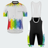 Men's Watercolor Splash Regular Fit Cycling Kit