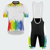 Men's Watercolor Splash Regular Fit Cycling Kit