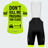Men's Don't Kill Me Passing Too Close Regular Fit Cycling Kit