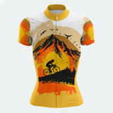 Women's Sunset Peak Regular Fit Cycling Jersey